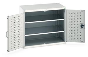 Bott Industial Tool Cupboards with Shelves Bott Perfo Door Cupboard 1050Wx650Dx900mmH - 2 Shelves